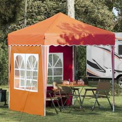 Tente de f&ecirc;te pop-up 195 x 195 x 245 cm Orange Tissu Oxford