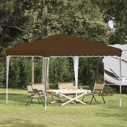Tente de f&ecirc;te pop-up 288 x 288 x 245 cm Taupe Tissu Oxford