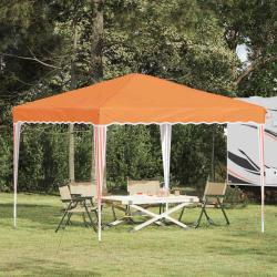 Tente de f&ecirc;te pop-up 288 x 288 x 245 cm Orange Tissu Oxford