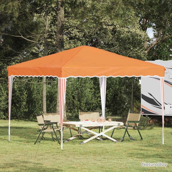 Tente de f�te pop-up 288 x 288 x 245 cm Orange Tissu Oxford