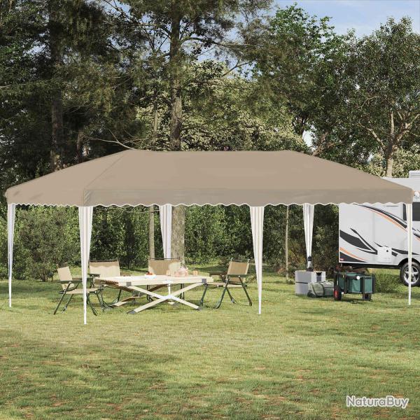 Tente de f�te pop-up 575 x 290 x 245 cm Cr�me