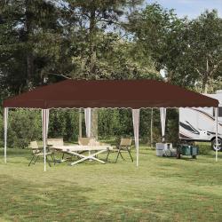 Tente de f&ecirc;te pop-up 575 x 290 x 245 cm Marron