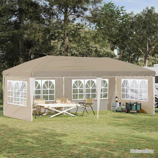 Tente de f�te pop-up 575 x 289 x 245 cm Cr�me