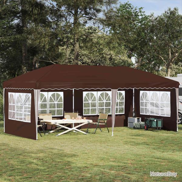 Tente de f�te pop-up 575 x 289 x 245 cm Marron