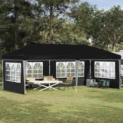 Tente de f&ecirc;te pop-up 575 x 289 x 245 cm Noir