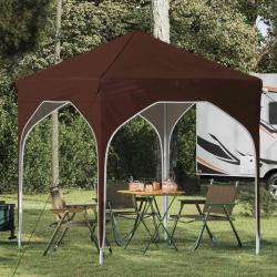 Tente de f&ecirc;te pop-up 194 x 194 x 245 cm Marron