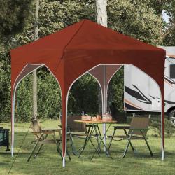 Tente de f&ecirc;te pop-up 194 x 194 x 245 cm Terre cuite