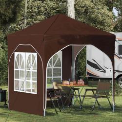 Tente de f&ecirc;te pop-up 192 x 192 x 245 cm Marron
