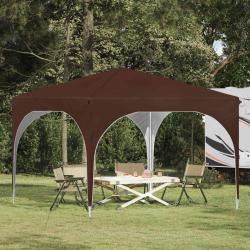 Tente de f&ecirc;te pop-up 290 x 290 x 245 cm Marron
