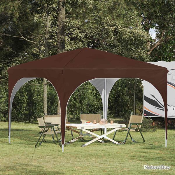Tente de f�te pop-up 290 x 290 x 245 cm Marron