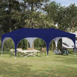 Tente de f&ecirc;te pop-up 575 x 288 x 245 cm Bleu Tissu Oxford