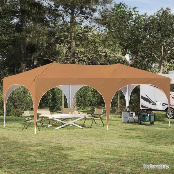 Tente de f�te pop-up 575 x 288 x 245 cm Beige Tissu Oxford