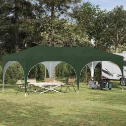 Tente de f&ecirc;te pop-up 575 x 288 x 245 cm Vert Tissu Oxford