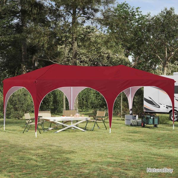 Tente de f�te pop-up 575 x 288 x 245 cm Bordeaux Tissu Oxford