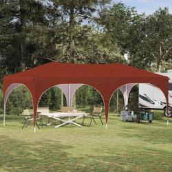 Tente de f&ecirc;te pop-up 575 x 288 x 245 cm Terre cuite