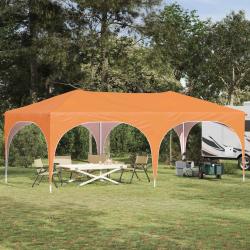 Tente de f&ecirc;te pop-up 575 x 288 x 245 cm Orange Tissu Oxford