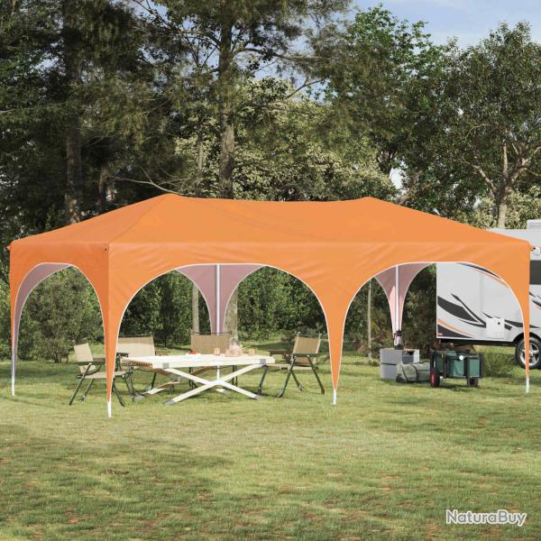 Tente de f�te pop-up 575 x 288 x 245 cm Orange Tissu Oxford