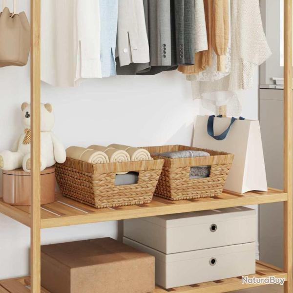 Paniers de rangement 2 pcs Naturel 38 x 28 x 15 cm