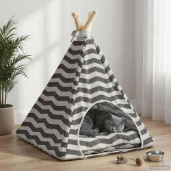 Teepee pour animaux de compagnie avec coussin, 40 &times; 40 &times; 50 cm