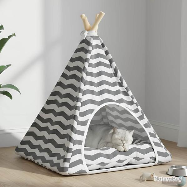 Teepee pour animaux de compagnie avec coussin, 50 � 50 � 60 cm