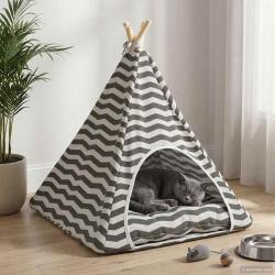 Teepee pour animaux de compagnie avec coussin, 60 &times; 60 &times; 70 cm