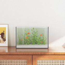 Aquarium avec stockage Transparent 30 x 20 x 20 cm Verre