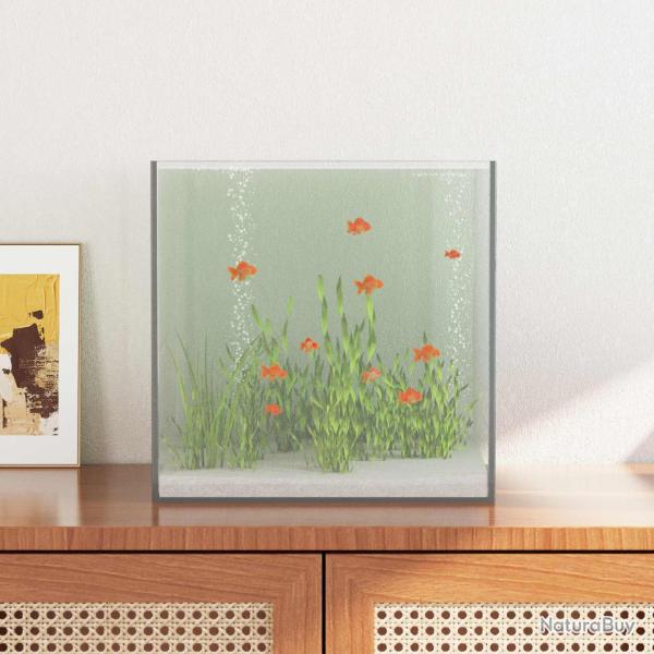 Aquarium avec stockage Transparent 30 x 30 x 30 cm Verre