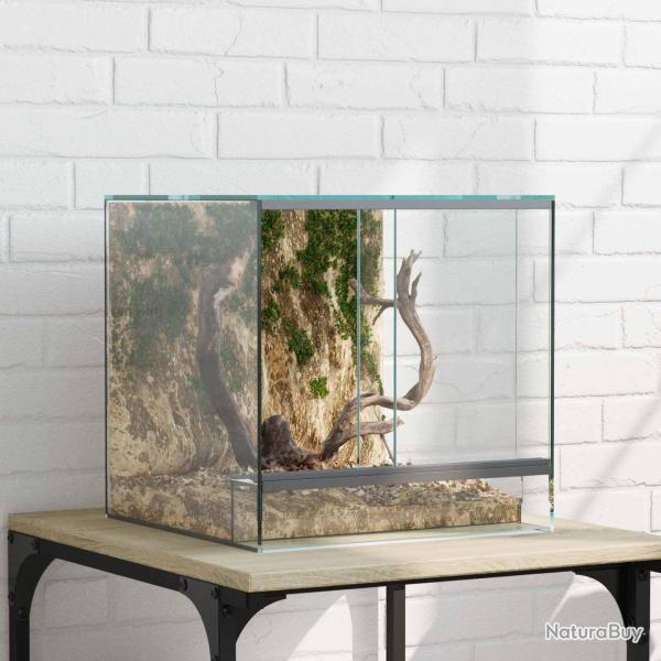 Terrarium avec stockage Transparent 30 x 30 x 30 cm Verre