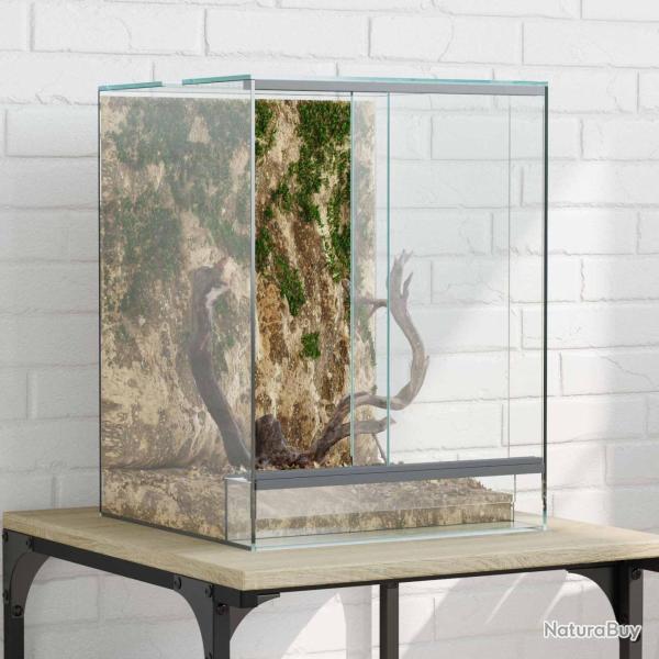 Terrarium avec stockage Transparent 30 x 30 x 40 cm Verre