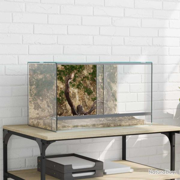 Terrarium avec stockage Transparent 50 x 30 x 30 cm Verre