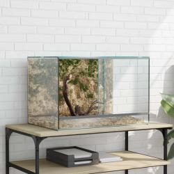 Terrarium avec stockage Transparent 60 x 40 x 40 cm Verre