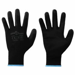 Gants de Travail 12 pcs Noir 9 / l Polyester