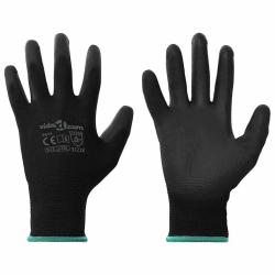 Gants de Travail 24 pcs Noir 11 / XXL Polyester