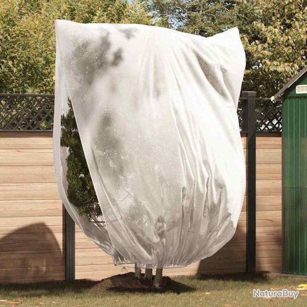 Couvercles de Fleece de Protection Anti-Gel pour Plantes Blanc