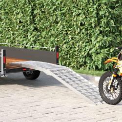 Rampe de moto 680 kg Argent&eacute; 680 kg Aluminium