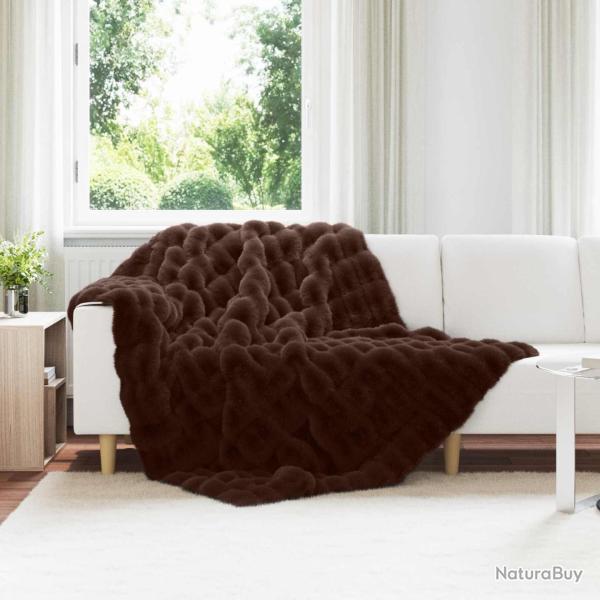 Couverture antid�rapante en fausse de lapin Olite Camel