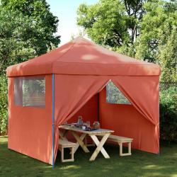 Tente de f&ecirc;te 292 x 292 x 315 cm Terre cuite Tissu Oxford