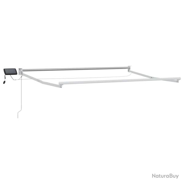 Cadre de store r�tractable �lectrique Blanc 3 x 2,5 m Aluminium