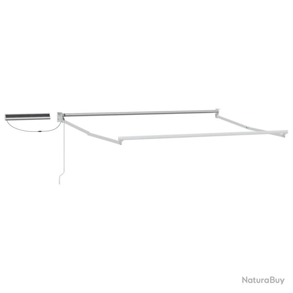 Cadre de store r�tractable �lectrique Blanc 3 x 2 m Acier