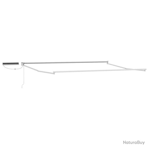 Cadre de store r�tractable �lectrique Blanc 4 x 2 m Acier
