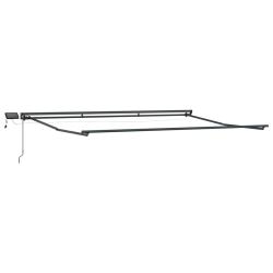 Cadre de store manuel avec LEDs Anthracite 4,5 &times; 3,5 m