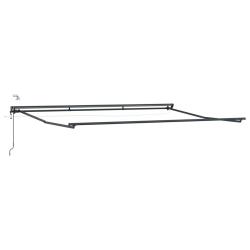 Cadre de store &eacute;lectrique avec LED Anthracite 4 &times; 3 m Aluminium