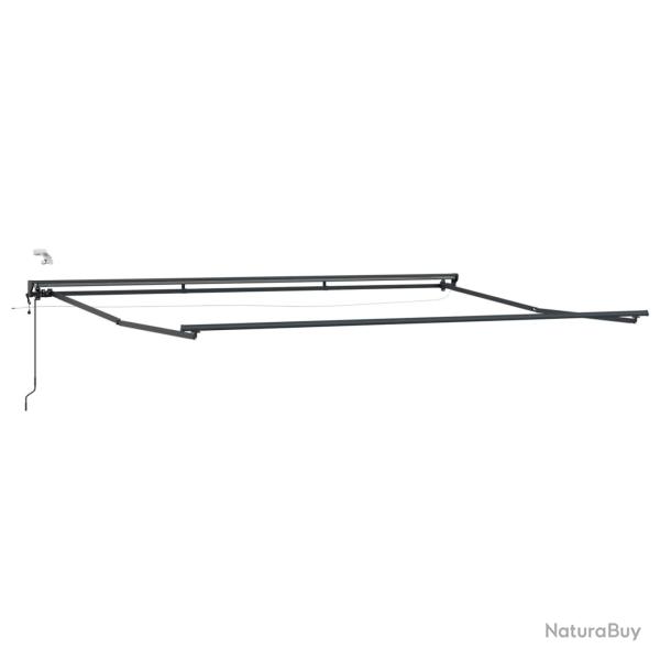 Cadre de store �lectrique avec LED Anthracite 4,5 � 3 m