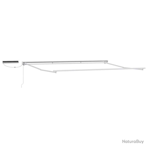 Cadre de store r�tractable �lectrique Blanc 5 � 3,5 m Acier