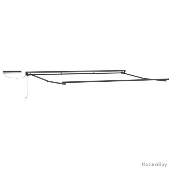 Cadre de store r�tractable �lectrique Anthracite 5 � 3,5 m