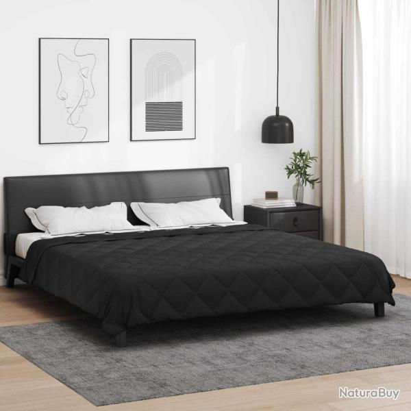 Duvet d'�t� simple 200 x 200 cm �t� 200 gsm Noir