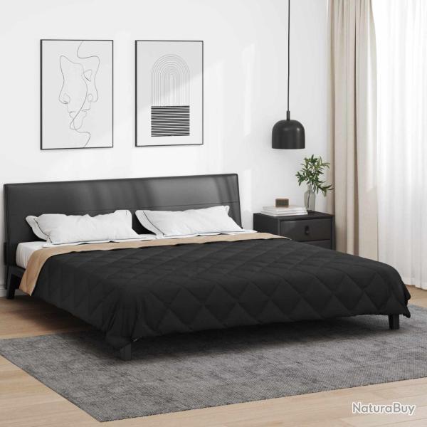 Duvet d'�t� simple 220 x 200 cm �t� 200 gsm Noir et Taupe