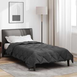 Duvet complet toute l'ann&eacute;e Anthracite 135 x 200 cm Microfibre