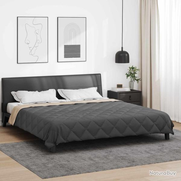 Duvet complet toute l'ann�e Anthracite et Taupe 200 x 200 cm