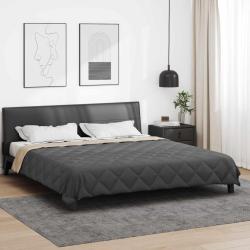 Duvet complet toute l'ann&eacute;e Anthracite et Taupe 200 x 220 cm